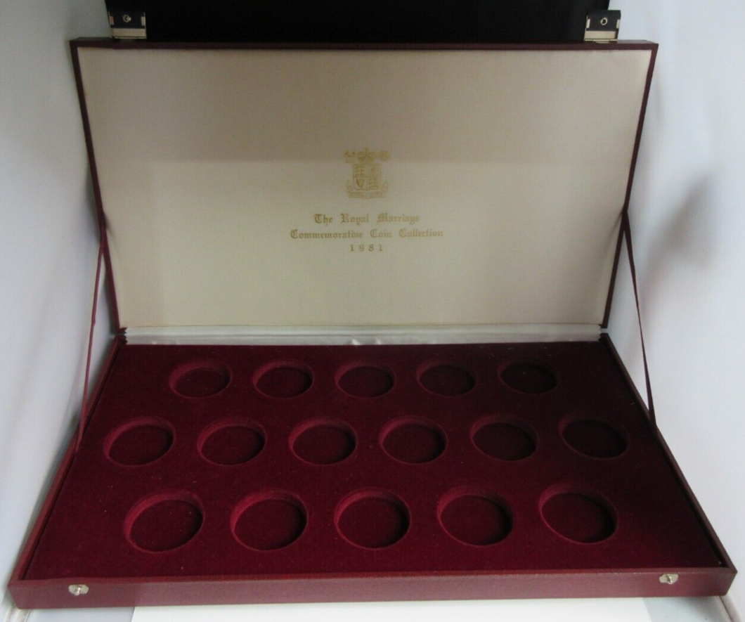 1981 THE ROYAL MARRIAGE COMMEMORATIVE COIN COLLECTION ROYAL MINT BOX ONLY