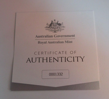 Load image into Gallery viewer, 2019 Moon Landing Curved Silver Proof 1oz Australia $5 Dollars Coin Box &amp; COA
