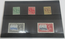 Load image into Gallery viewer, George V British Virgin Islands 1/2d - 3d 5 x Stamps Windsor Castle
