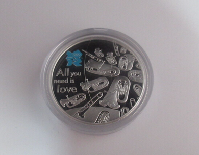 2010 Music A Celebration of Britain Silver Proof £5 Coin COA Royal Mint