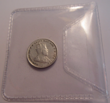 Load image into Gallery viewer, KING GEORGE V 3d 1910 .925 SILVER THREE PENCE COIN AUSTRALIA IN CLEAR FLIP
