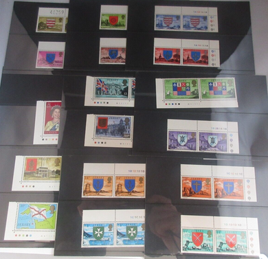 Jersey Traffic Light Pairs 1/2p - £2 1976 38 MNH Stamps in Holders