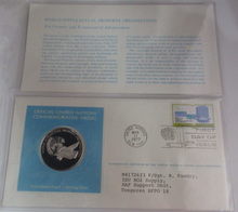 Load image into Gallery viewer, 1977 Technological Advancement First Edition United Nations Silver Proof Medal
