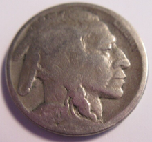 Load image into Gallery viewer, USA BUFFALO NICKELS 5 CENT COINS X 2 1920 &amp; 1927 IN CLEAR FLIP
