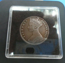 Load image into Gallery viewer, 1849 Great Britain Victoria Godless One Florin Two Shillings Silver Coin boxed A
