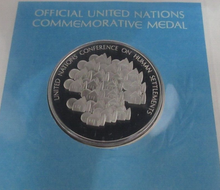 Load image into Gallery viewer, 1976 Human Settlements First Edition United Nations Silver Proof Medal
