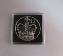 Load image into Gallery viewer, 2002 Edward the Confessor Jubilee 1oz Silver Proof $2 Cayman Islands Coin BoxCOA
