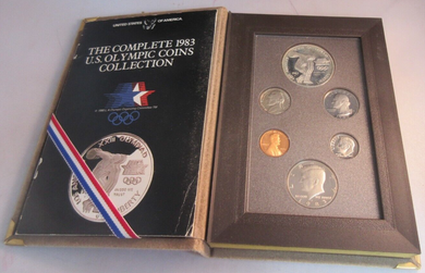 1983 UNITED STATES SAN FRANCISCO MINT PROOF COIN SET INCUDES 1 X .900 SILVER $1