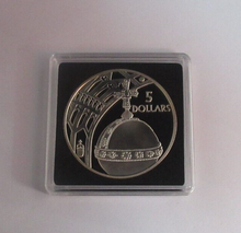 Load image into Gallery viewer, 2002 Sovereign&#39;s Orb Golden Jubilee 1oz Silver Proof $5 Solomon Isle Coin BoxCOA
