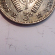 Load image into Gallery viewer, KING GEORGE VI 3d .800 SILVER THRUPENCE 1943 VF-EF IN CLEAR PROTECTIVE FLIP
