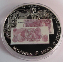 Load image into Gallery viewer, 2007 TEN SHILLING BANKNOTE 40MM UNC MEDALLION WITH CAPSULE &amp; COA
