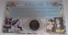 Load image into Gallery viewer, Queen Elizabeth Queen Mother Simon Bowes Lyon Isle of Man 2002 1 Crown Coin PNC
