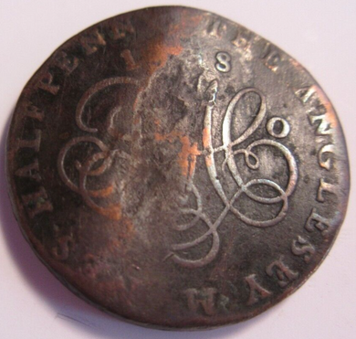 1788 ANGLESEY PENNY DRUID TOKEN IN PROTECTIVE CLEAR FLIP
