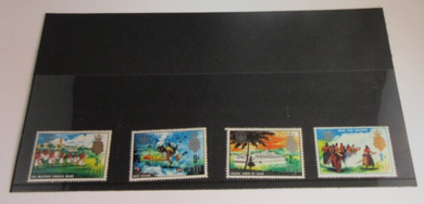 FIJI POSTAGE STAMPS MNH WITH CLEAR FRONTED STAMP HOLDER