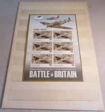 Load image into Gallery viewer, BATTLE OF BRITAIN GIBRALTAR MINISHEET 70TH ANNIVERSARY 1940-2010 50P STAMPS MNH
