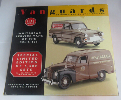 Whitbread Service Vans of the 50's & 60's Vanguards Model Cars Boxed Ltd Edition