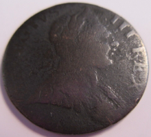 Load image into Gallery viewer, 1774 GEORGE III HALF PENNY AF PRESENTED IN PROTECTIVE CLEAR FLIP

