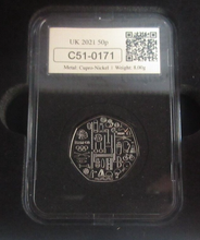 Load image into Gallery viewer, 2020/2021 Tokyo Olympics Team GB Dual Date BUnc 50p Coin Slabbed Box/COA
