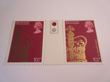 Load image into Gallery viewer, 1978 25th ANNIVERSARY OF THE CORONATION GUTTER PAIRS MNH IN STAMP HOLDER
