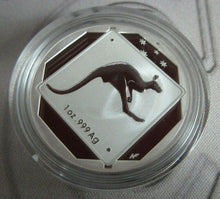 Load image into Gallery viewer, 2013 Kangaroo Road Sign Silver Reverse Frosted Australian 1oz $1 Coin &amp; COA
