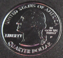 Load image into Gallery viewer, 2003 UNITED STATES MINT STATE QUARTER DOLLAR ARKANSAS 1836 PLATINUM PLATED
