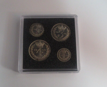 Load image into Gallery viewer, 1850 Maundy Money Queen Victoria 1d - 4d 4 UK Coin Set In Quadrum Box EF - Unc
