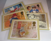 Load image into Gallery viewer, 10 POSTCARD COLLECTION FROM CHILDRENS BOOKS INC PETER RABBIT RUPERT PADDINGTON
