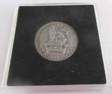 Load image into Gallery viewer, 1935 KING GEORGE V  .500 SILVER ONE SHILLINGS PRESENTED IN QUAD CAPSULE
