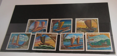 COOK ISLANDS POSTAGE STAMPS X 7 MNH WITH STAMP HOLDER