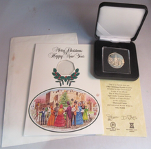 Load image into Gallery viewer, 1982 QEII CHRISTMAS COLLECTION IOM BB MARK DIAMOND FINISH 50P COIN CARD BOX &amp;COA
