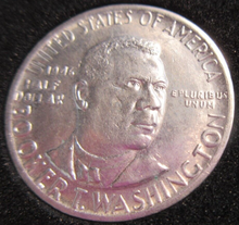 Load image into Gallery viewer, BOOKER T WASHINGTON USA HALF DOLLAR 1946 AUNC .900 SILVER COIN WITH BOX
