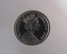 Load image into Gallery viewer, 2006 Bobby Moore 1966 England World Cup Silver Proof RM Gibraltar £5 Coin
