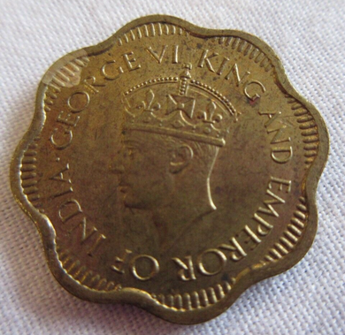 KING GEORGE VI CEYLON 1944 PROOF 10 CENTS COIN MINTAGE 150 - VERY RARE