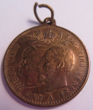 Load image into Gallery viewer, 1911 CORONATION MEDAL BRONZE UNC WITH LUSTRE 23MM IN PROTECTIVE CLEAR FLIP
