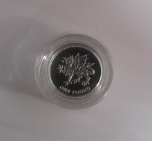 Load image into Gallery viewer, 2000 Dragon of Wales Silver Proof Piedfort UK Royal Mint £1 Coin Boxed With COA
