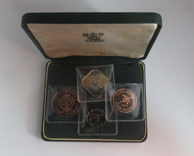 1966 William I Duke of Normandy Proof Guernsey 4 Coins Set Amazing Condition Box