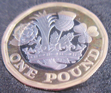 Load image into Gallery viewer, 2017 £1 COIN FIRST YEAR NATIONS OF THE CROWN PROOF ONE POUND COIN &amp; QUAD CAPSULE

