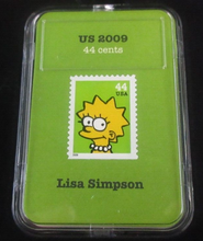 Load image into Gallery viewer, The Simpsons Limited Collectors Edition 5 x USA Stamps Boxed COA Number 009
