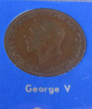 Load image into Gallery viewer, BRITAINS LOST COINAGE THE HALFPENNY UK 5 COIN SET &amp; ROYAL MINT BLUE BOOK
