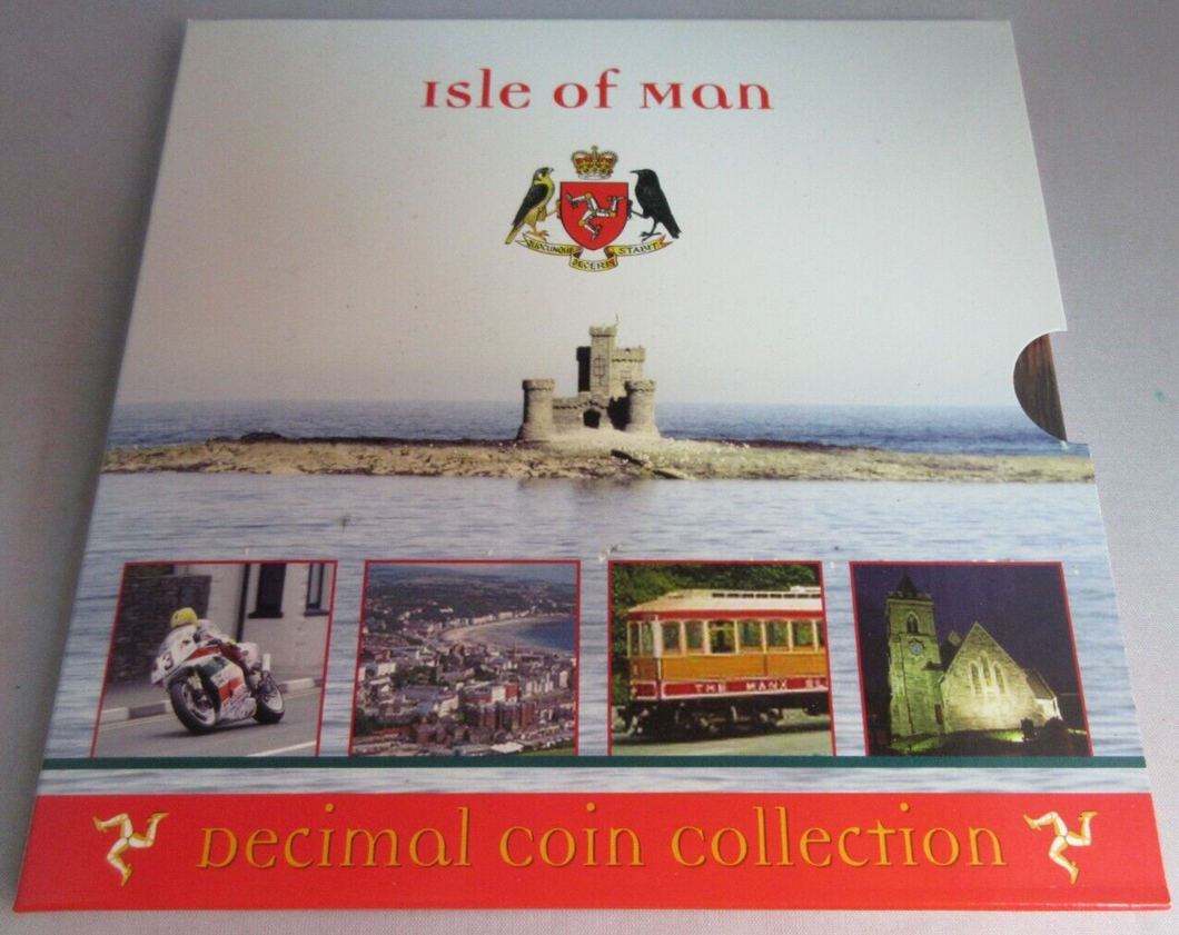 2014 ISLE OF MAN DECIMAL COIN COLLECTION PACK NINE COIN SET