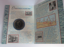 Load image into Gallery viewer, 1994 D-Day Operation Overlord Alderney BUnc £2 Sealed Coin Pack
