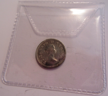 Load image into Gallery viewer, QUEEN ELIZABETH II 3d .500 SILVER THREEPENCE COIN 1953 SOUTH AFRICA &amp; FLIP
