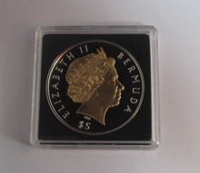 Load image into Gallery viewer, 2002 State Trumpets Golden Jubilee 1oz Silver Proof Bermuda $5 Coin BoxCOA
