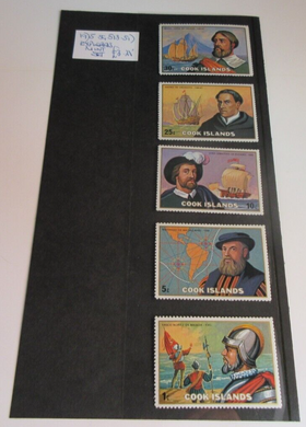 COOK ISLANDS POSTAGE STAMPS MNH WITH CLEAR FRONTED STAMP HOLDER