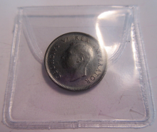 Load image into Gallery viewer, KING GEORGE VI 6d SIXPENCE 1942 .800 SILVER COIN AUNC DIE FLAW STUNNING TONE
