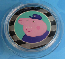 Load image into Gallery viewer, PEPPA PIG SILVER PLATED COMMEMORATIVE COLLECTION  IN PACK COMPLETE 6 MEDALS
