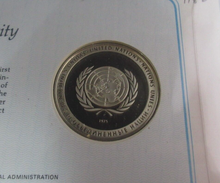 Load image into Gallery viewer, 1975 Namibia UN Responsibility First Edition United Nations Silver Proof Medal
