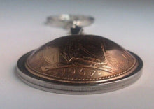Load image into Gallery viewer, One Penny Domed Keyrings Boxed UK Coin Crafts gifts for Birthdays &amp; Christmas
