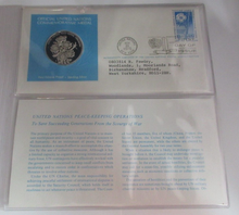 Load image into Gallery viewer, 1975 End the Scourge of War First Edition United Nations Silver Proof Medal
