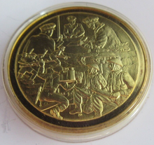 Load image into Gallery viewer, 1887-1976 FIELD MARSHALL VISC MONTGOMERY OF ALAMEIN 22CT GOLD/SILVER PROOF MEDAL
